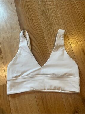 lululemon athletica White V-Neck Bralette